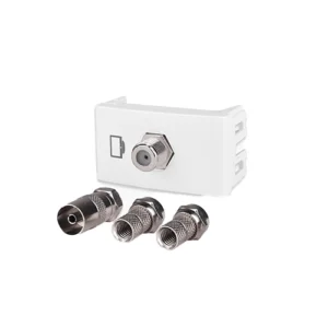 enchufe para señal de tv catv con adaptadores, kalop, modelo KL40295