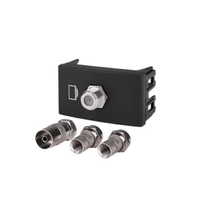 enchufe para señal de tv catv con adaptadores, kalop, modelo KL40296